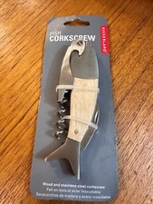 KIKKERLAND Quality 3 in 1 Wood FISH Waiters C...