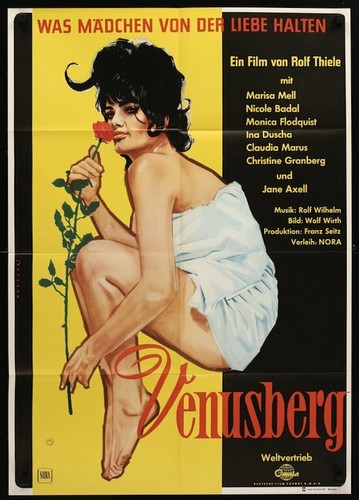 VENUSBERG German A1 movie poster 1963 MARISA MELL ROLF THIELE 1963 NM