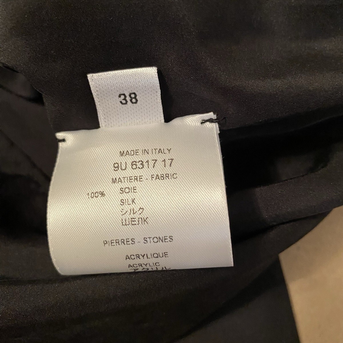 Riccardo Tisci era Givenchy Paris draped black silk top w