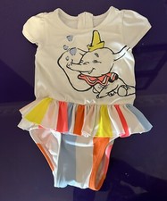 Baby Gap Disney Girls Dumbo 1PC Swimsuit 0-6 Months. pre owned
