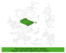 Honda 82131-scv-l02zc Titanium Right Rear Seat Cushion Cover For 09-11 Element
