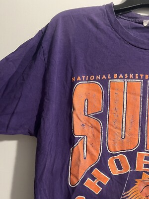WINDANDSEA×NBA プレーオフT phoenix suns Vtg PHOENIX SUNS T-SHIRT (NEW) (Purple-Orange) Large NBA
