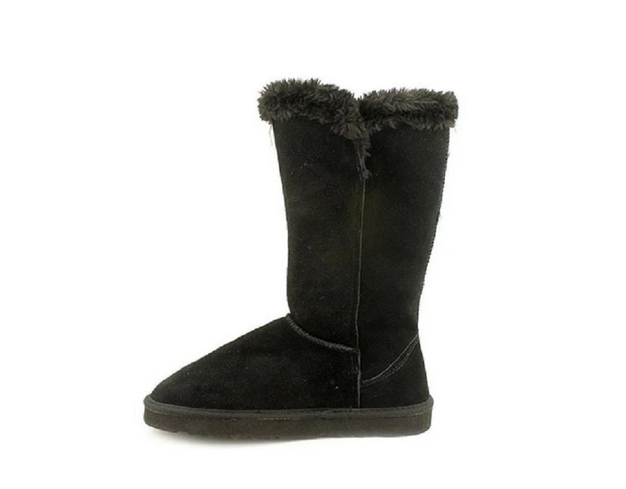 Botas de media pantorrilla Style & Co Bode para mujer negras de gamuza a la moda talla 6M EE. UU. Foto 3 de 3