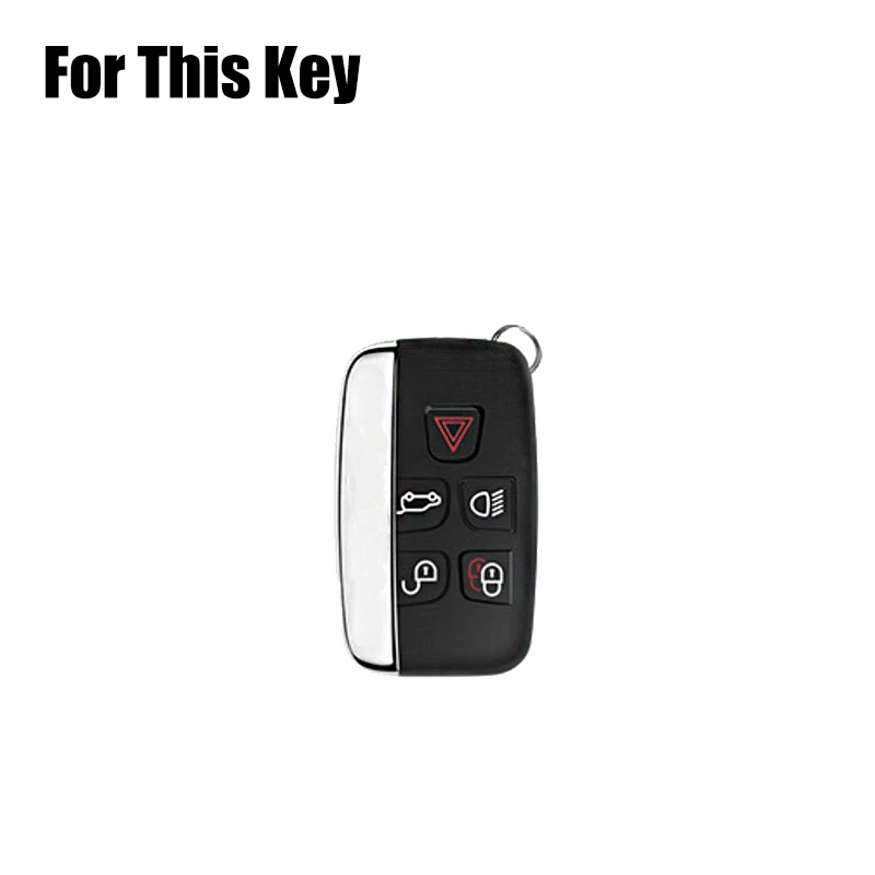Aluminum Alloy Car Key Fob Case Cover For Land Rover Range Rover Velar Discovery Foto 2 de 4