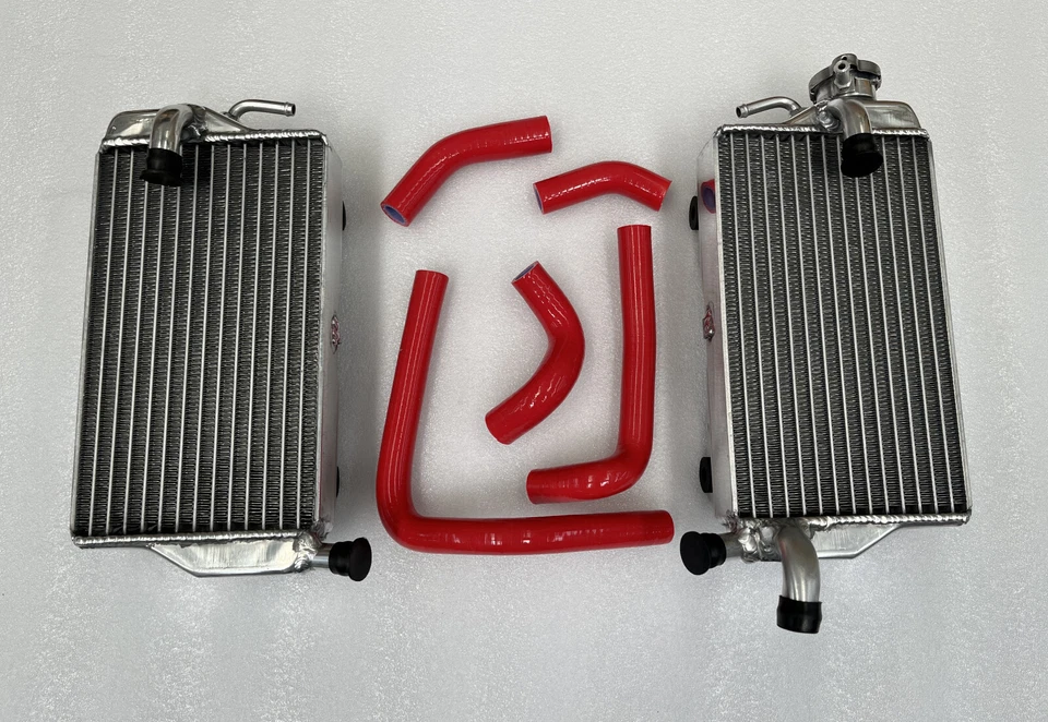 Radiador de aluminio y mangueras de silicona Fit Honda CR250R CR250 2002 2003 2004 Foto 2 de 4