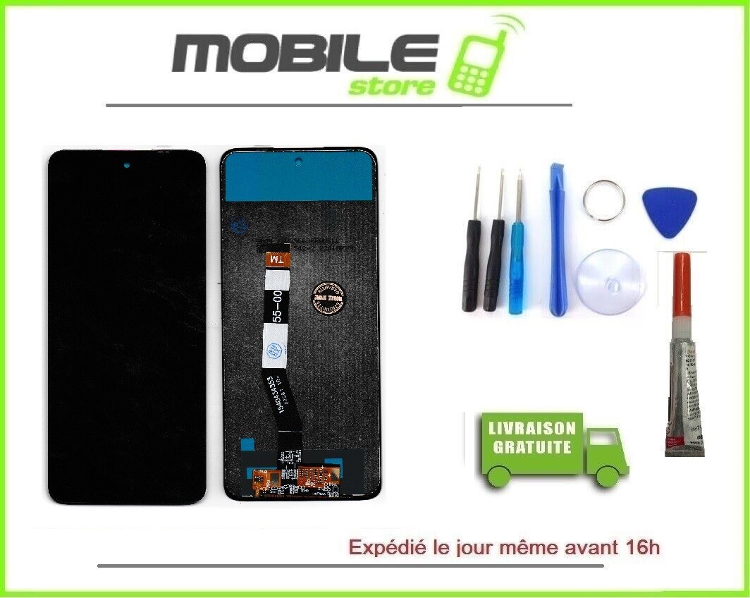 Kit écran Complet Pour Motorola Moto G62 5G - Vitre Tactile + LCD Noir, Neuf Avec Outils Et Colle