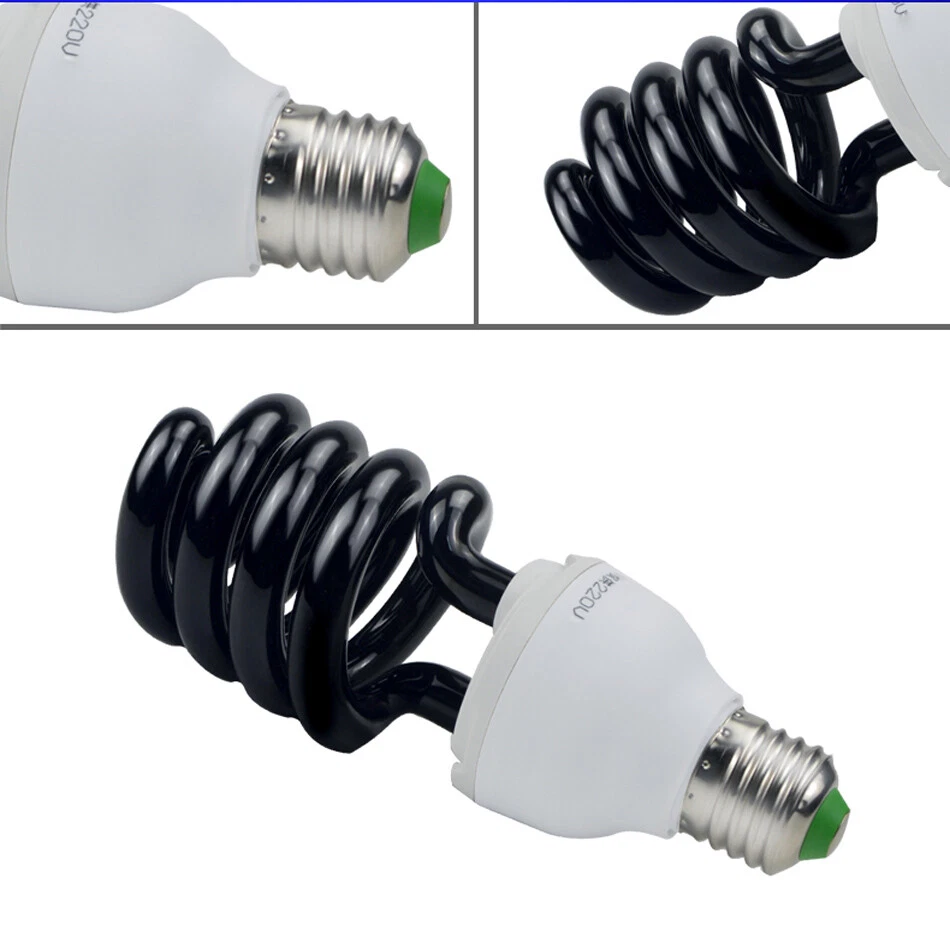 40W E27 220V 395NM UV Ultraviolet Fluorescent Blacklight CFL Light Bulb Lamp - Image 3 of 4