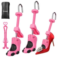Pair of Women High Heel Shoe Stretcher Professional 2-way Adjustable Shoe Tre...