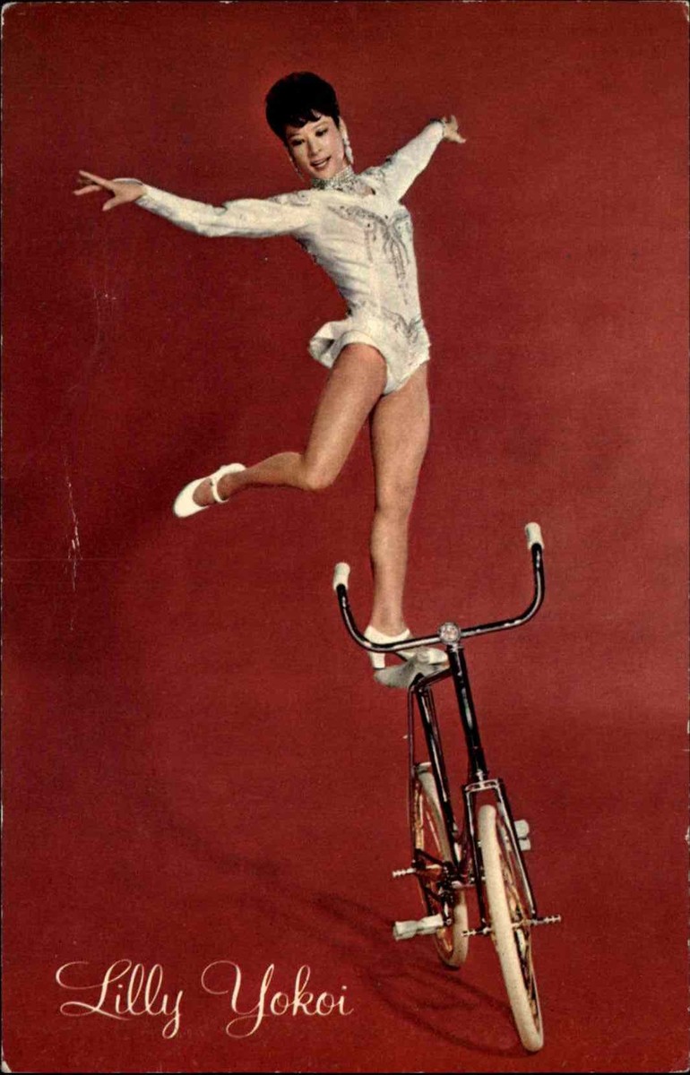 Bicycle Ballerina Lilly Yokoi Performer 18K Gold AUTOGRAPH c1960