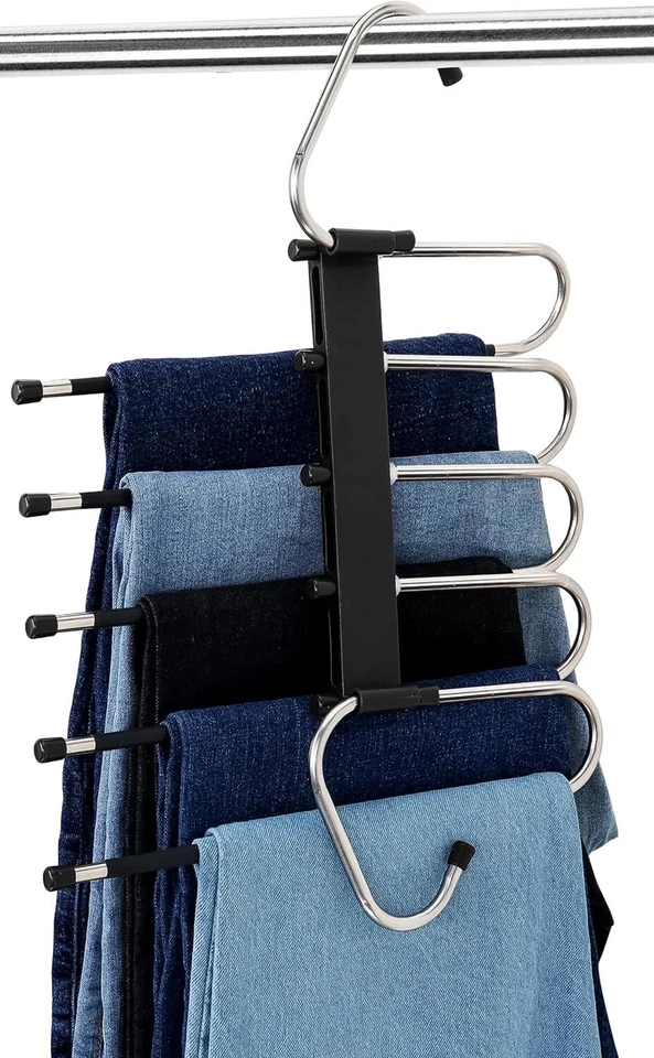 Pants Hangers Save Space Clothes Hanger with Stainless Steel Hook Utopia Home - Image 3 of 4