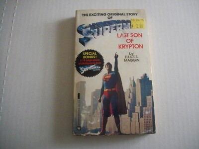 希少1978 Superman: Last Son of Krypton SUPERMAN- LAST SON OF KRYPTON- SOFT COVER POCKET BOOK FROM 1978