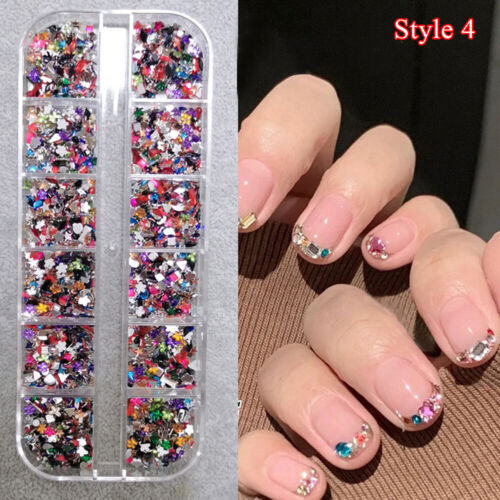 1 Box 3D Manicure Rhinestones Nail Decoration DIY Nail Art Charms Accessories - Picture 13 of 27