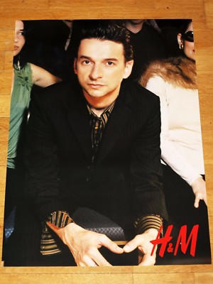 DAVE GAHAN DEPECHE MODE H&M WERBE POSTER - LIMITED SAMMLERSTÜCK IN MINT SEHR RAR