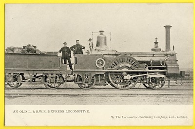 cpa VEREINIGTES KÖNIGREICH Ein altes L. & SWR EXPRESSLOK ''HAROLD'' Eisenbahn Zug