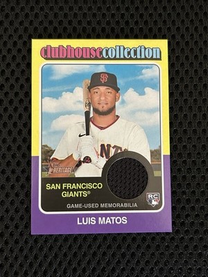 2024 Topps Heritage Luis Matos #CCR-LMA Clubhouse Collection Jersey Relic RC