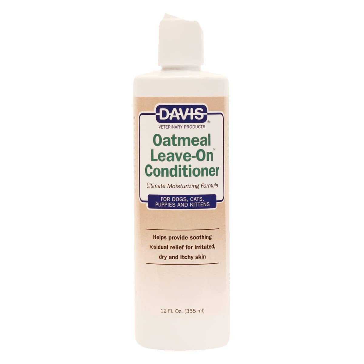 Davis Oatmeal Leave-On Dog & Cat Conditioner, 12-Ounce, DM112 12 12-Ounce 