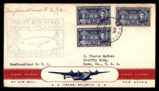 Mayfairstamps Newfoundland Flight 1939 Newfoundland to USA Transatlantic Cover a