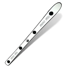 4 person shot ski with sleeve of disposable shot glasse - white.