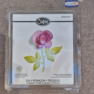 Sizzix Sizzlits Large Stanzschablone Flower 3-D & Wickel-Blume 1 St. NEU