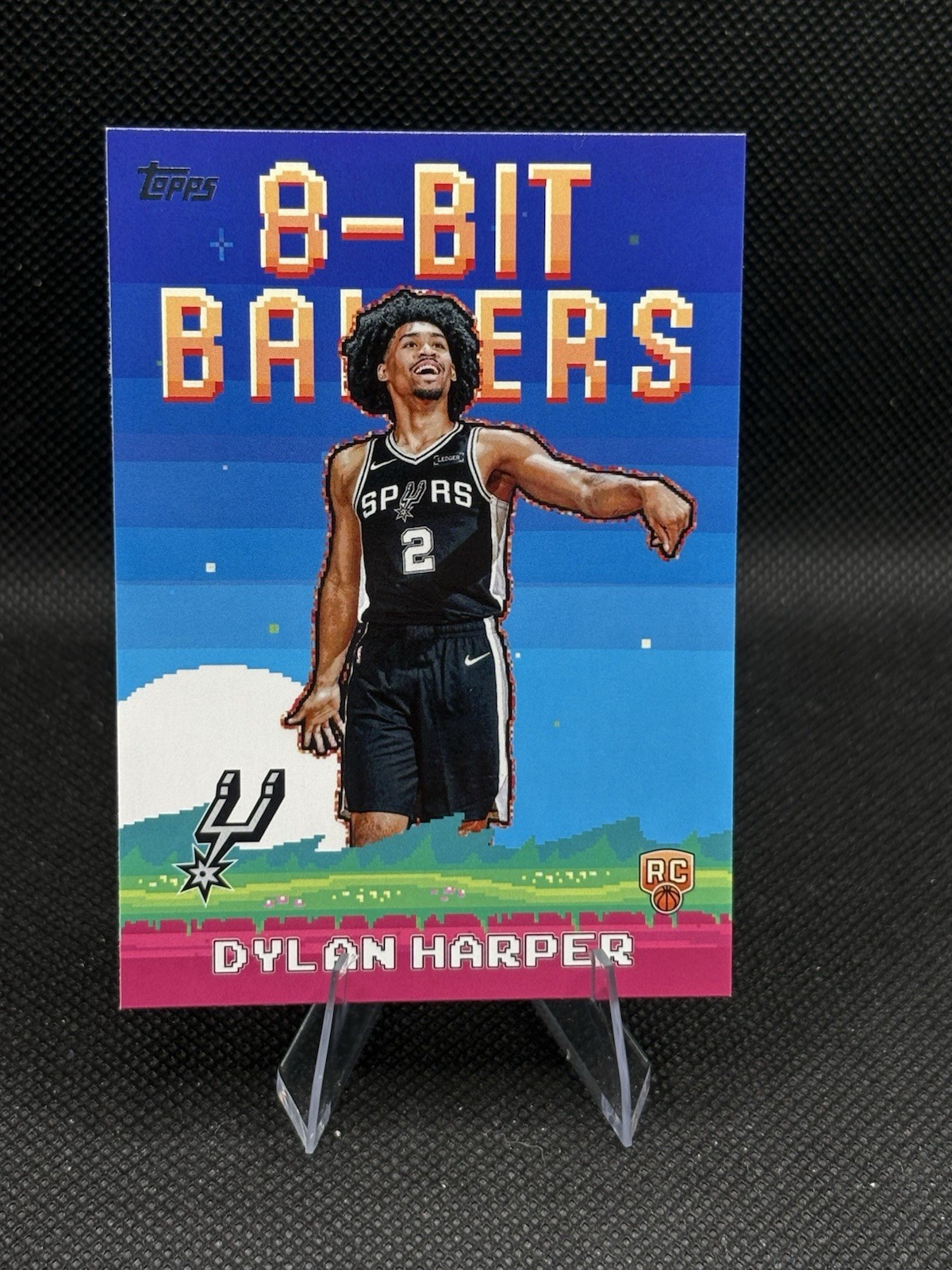 Dylan Harper RC Rookie 2025-26 Topps - 8-Bit Ballers #8B-32 San Antonio Spurs