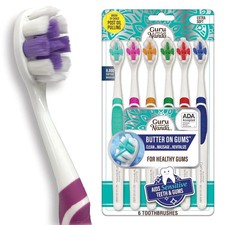 GuruNanda Butter on Gums Toothbrush with Extra Soft Bristles for Sensitive Gums