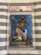 James Wood 1st Sapphire PSA 10 - 2022 Bowman Chrome Sapphire #BCP-108