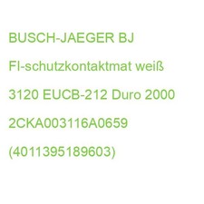 BJ FI-schutzkontaktmat weiß 3120 EUCB-212 Duro 2000 2CKA003116A0659 (40113951896