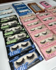 HUGE LOT Ioni Faux Mink 3D Eyelashes + ARDELL Aqua 30 Pkgs 40 Pairs Assorted NEW