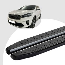 Trittbretter passend für Kia Sorento ab 2015-2020 (Model: DOLU, Farbe: Schwarz) 