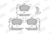 Jurid 573652J Bremsbelagsatz, Scheibenbremse For Opel Vauxhall