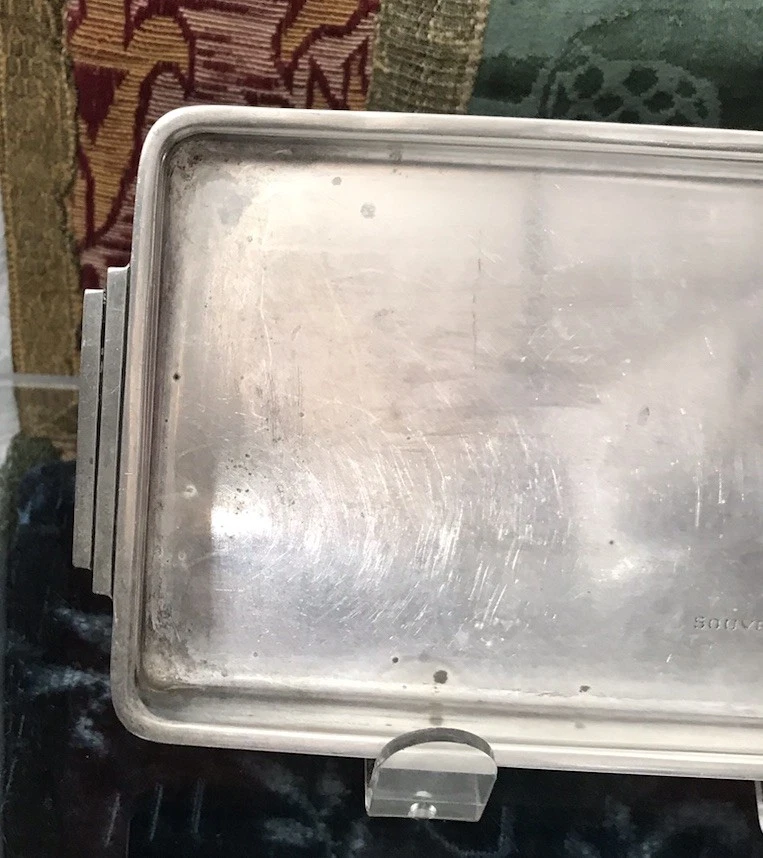 Antiguo plato de plata esterlina Art Deco de Tiffany & Co. (SOUVENIR L'LORNE 43) 170 g. Foto 2 de 4