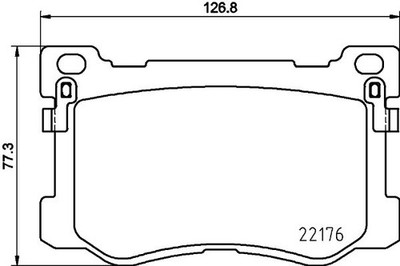 HELLA BREMSBELÄGE VORNE passend für GENESIS G80 HYUNDAI EQUUS GENESIS KIA 