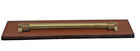 ANTIQUE VICTORIAN 12" MAHOGANY & BRASS ROLLING PARALLEL RULER MUSEUM QUALITY — photo 2