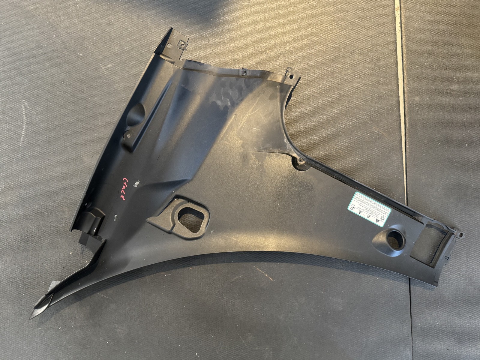 FERRARI 488 - LH Underwindscreen Tray Complete LHD - P/N 87980500 PARTS ONLY