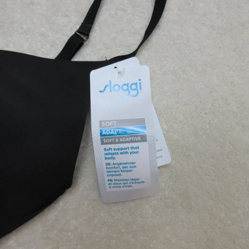 Бюстгальтер Sloggi мягкий адаптивный женский M черный регулируемая мягкая ткань комфортная поддержка - Изображение 2 из 4