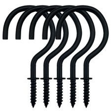 2" Cup Screw Hooks Black Ceiling Hooks Mug Hook 20 Pcs Screw-in Hooks,Christm...