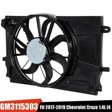 39013323 Ac Radiator Cooling Fan For 2017-2019 Chevrolet Cruze 1.4l I4 Gm3115303 39013323 Ac Radiator Cooling Fan For 2017-2019 Chevrolet Cruze 1.4l I4 Gm3115303