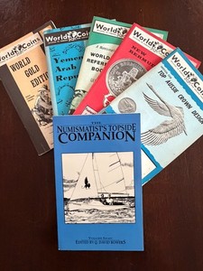 Lot of 5 1960s World Coins magazines + The Numismatist's Topside Companion