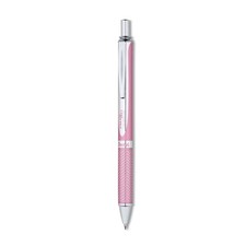 Pentel  EnerGel Alloy RT Retractable Liquid Gel Pen, .7mm, Pink Barrel, Black In