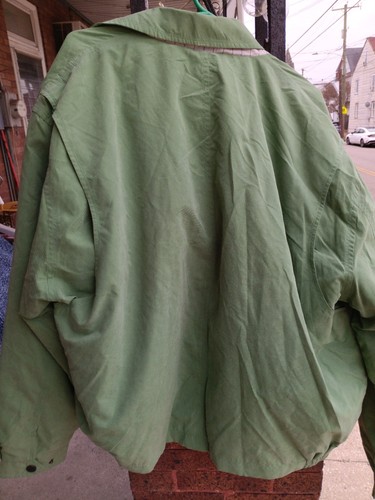 NWT-London Fog Jacket Mens Extra Large XL Green Full Zip Bomber Zip Pockets - Picture 6 of 7