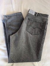 Levis Silver Medal Gray Denim Distressed VTG Y2K USA Made Men's W38 L29.5