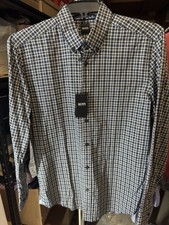 NWT Boss Mens Shirt Button Down Regular Fit Cotton Size L