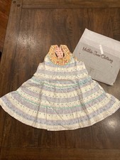 Matilda Jane Girls Happy  Free Dotted Sky Tank Dress Sz 2 2t New Nwt