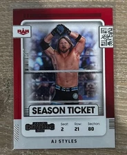 (3) 2022 Panini Chronicles Contenders Season Ticket AJ Styles #107
