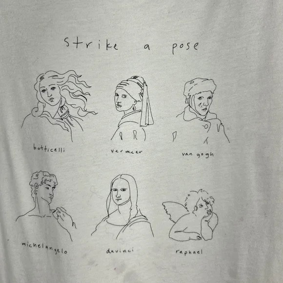 Universal Thread White Black Strike A Pose Famous… - image 2