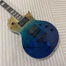 Chitarra elettrica ESP Blue Natural Fade tipo LP parti nere tastiera palissandro