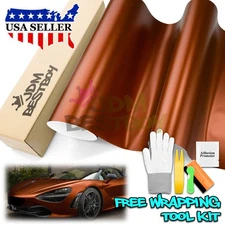 *Matte Satin Chrome Bronze Sticker Decal Car Vinyl Wrap Air Release Bubble Free