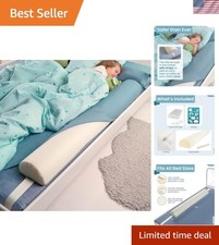 53" Toddler Bed Bumper Universal Bed Rail for Safe Sleep - Soft Comfortable