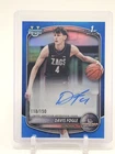 DAVIS FOGLE 2025-26 BOWMAN CHROME U 1ST AUTO BLUE REFRACTOR /150 GONZAGA Q3714
