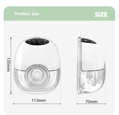 Wearable Breast Pump Portable Hands Free Electric Milk Feeding 4 Modes 12 Level - Picture 15 of 17